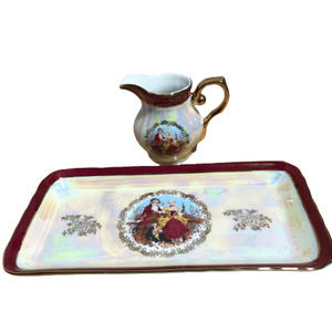Romeo & Juliet Porcelain Creamer and Rectangle Platter